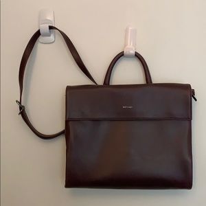 NEW Matt & Nat Vegan Leather Laptop Briefcase